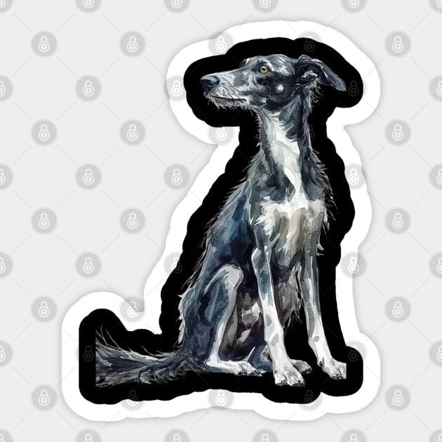 Lurcher Sticker by DavidBriotArt